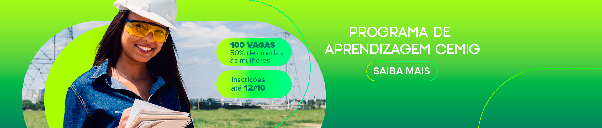 Participe do Programa de Aprendizagem Industrial Cemig