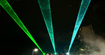 Show de luzes toma conta da Avenida Afonso Pena no carnaval de BH