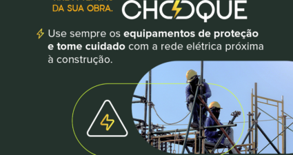 Cemig alerta sobre riscos de acidentes com a construção civil