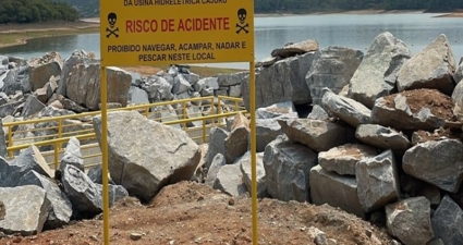 Cemig alerta: ultrapassar área de segurança da UHE Cajuru pode causar acidentes fatais