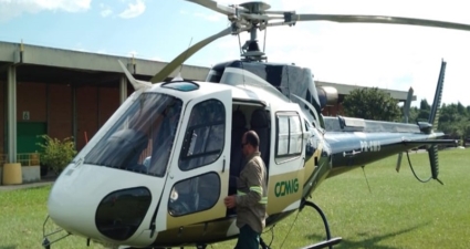 Cemig disponibiliza helicóptero para auxiliar no restabelecimento de energia no Rio Grande do Sul