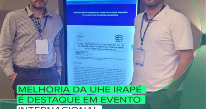 Trabalho sobre melhoria do sistema de tratamento de esgotos da UHE Irapé é apresentado em evento internacional