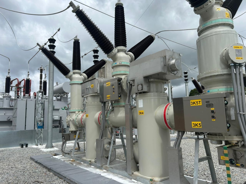 Subestação elétrica de alta tensão