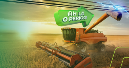 Campo produtivo é campo seguro. Atenção com a rede elétrica